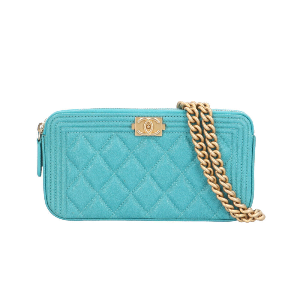 Chanel Boy Shoulder Bag, Handbag, Caviar Skin, A84069 Green, Women's, CHANEL ...